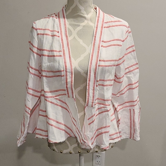 NWT Tommy Bahama Marcella Stripe Linen Jacket - Picture 2 of 6